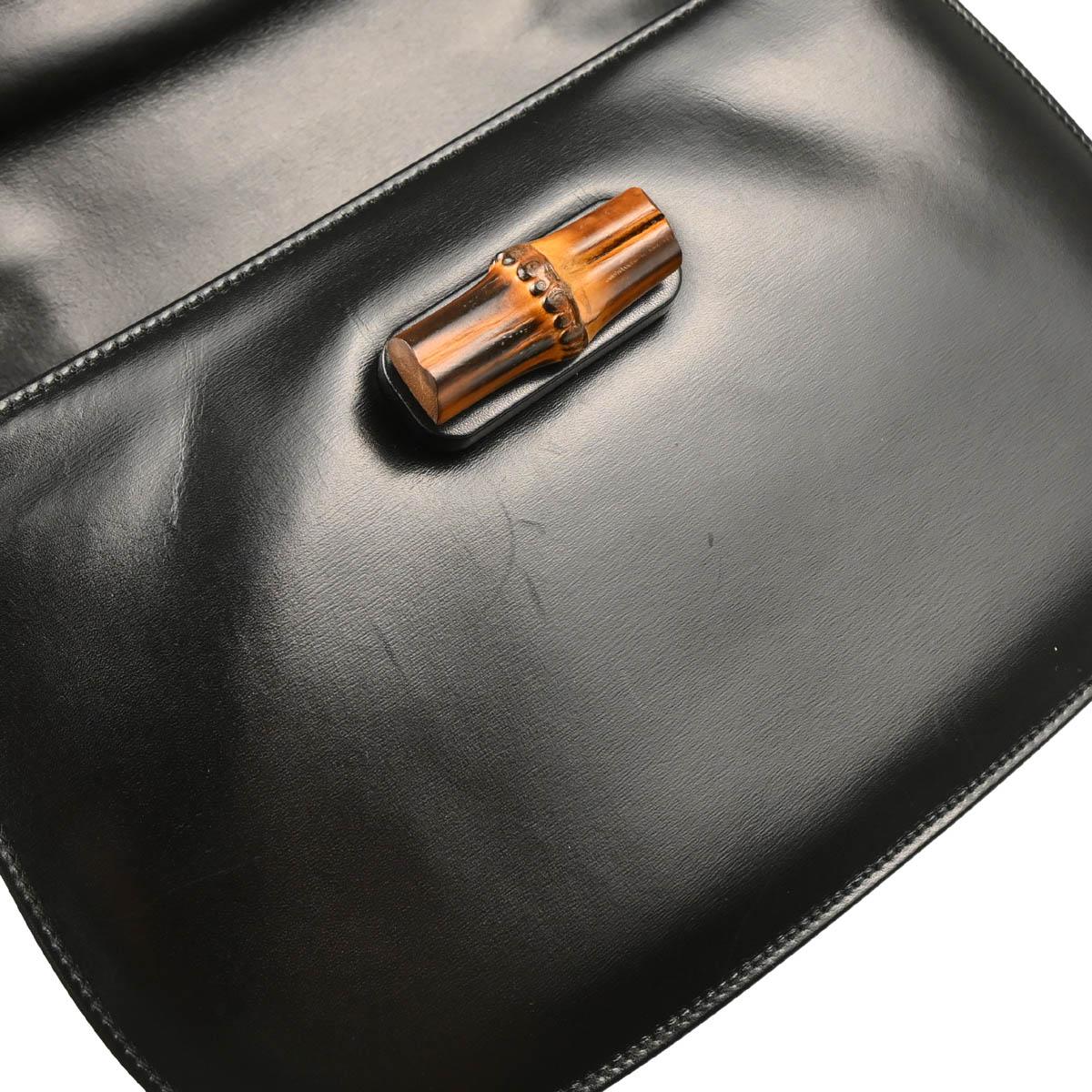 Gucci 1970-1990s Bamboo 2way Shoulder Handbag
