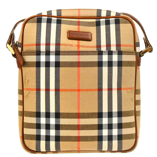 Burberry Beige House Check Shoulder Bag