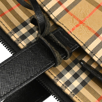 Burberry Beige House Check Tote Handbag