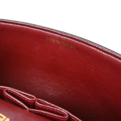 Chanel 1994-1996 Black Lambskin Small Classic Double Flap Shoulder Bag