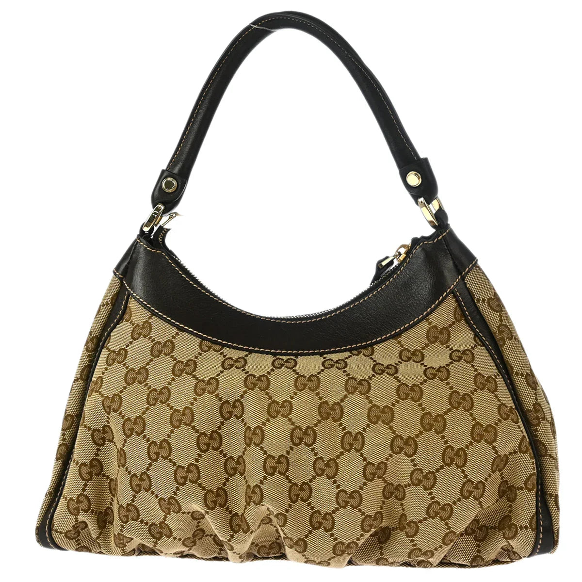Gucci Beige GG Hobo Abbey D Ring Handbag