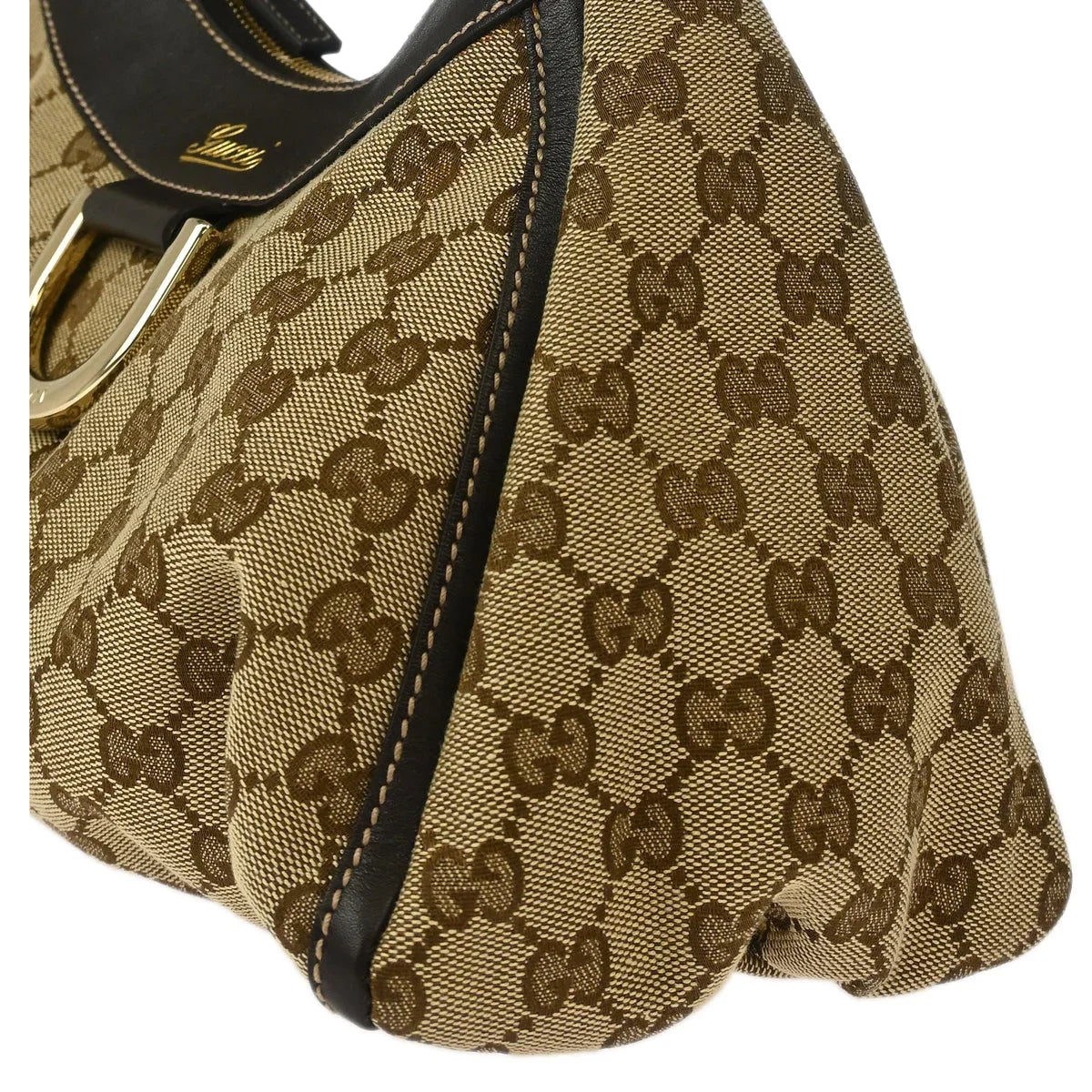 Gucci Beige GG Hobo Abbey D Ring Handbag – AMORE Vintage Tokyo