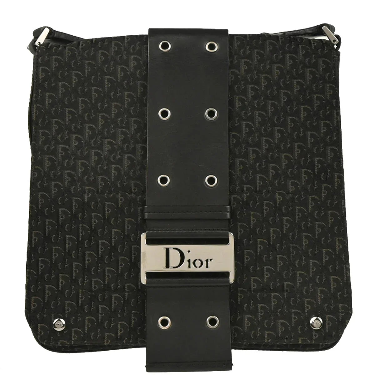 Christian Dior 2004 Black Trotter Street Chic Shoulder Bag