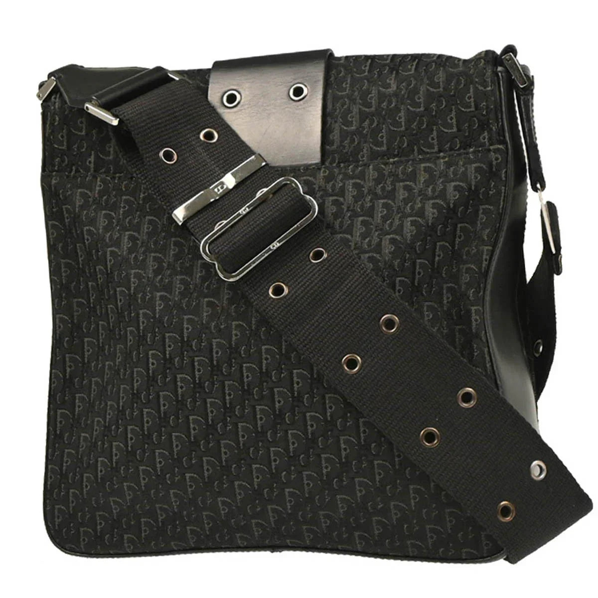 Christian Dior 2004 Black Trotter Street Chic Shoulder Bag