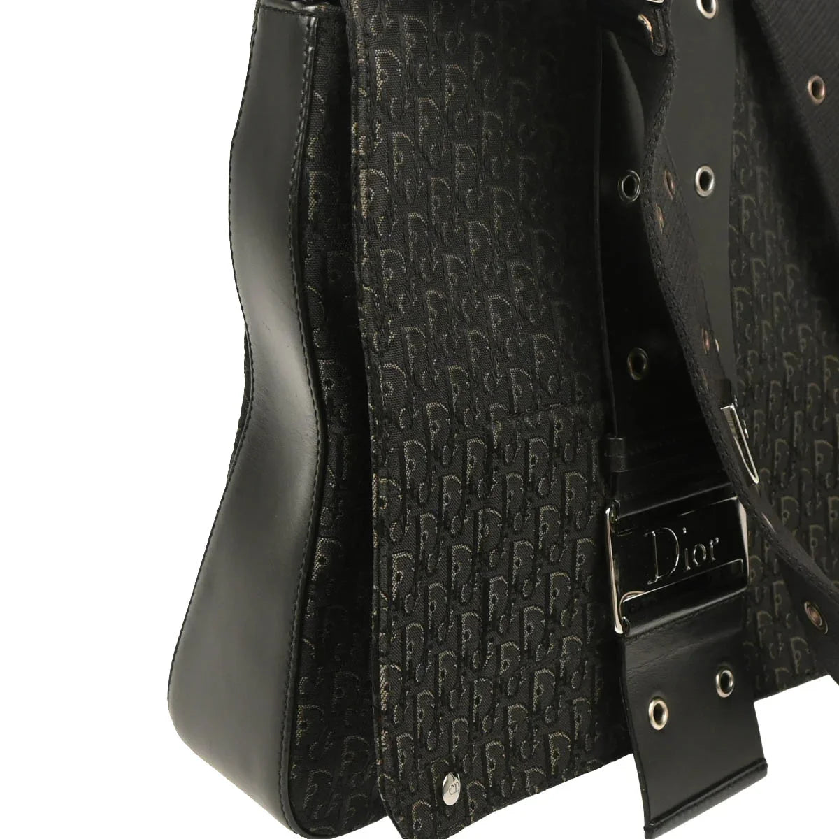 Christian Dior 2004 Black Trotter Street Chic Shoulder Bag