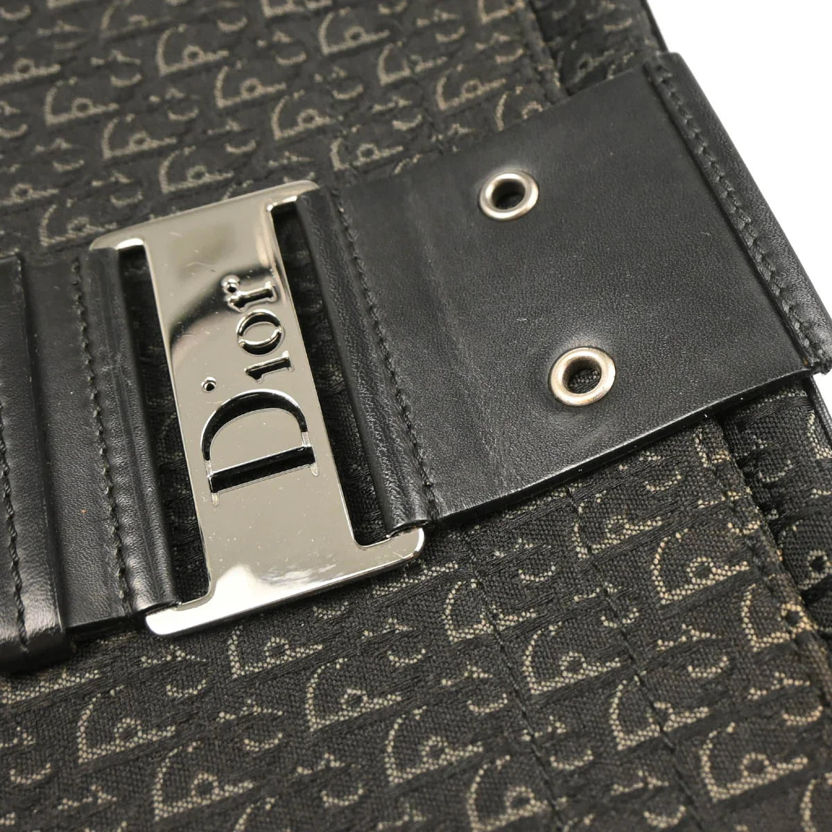 Christian Dior 2004 Black Trotter Street Chic Shoulder Bag