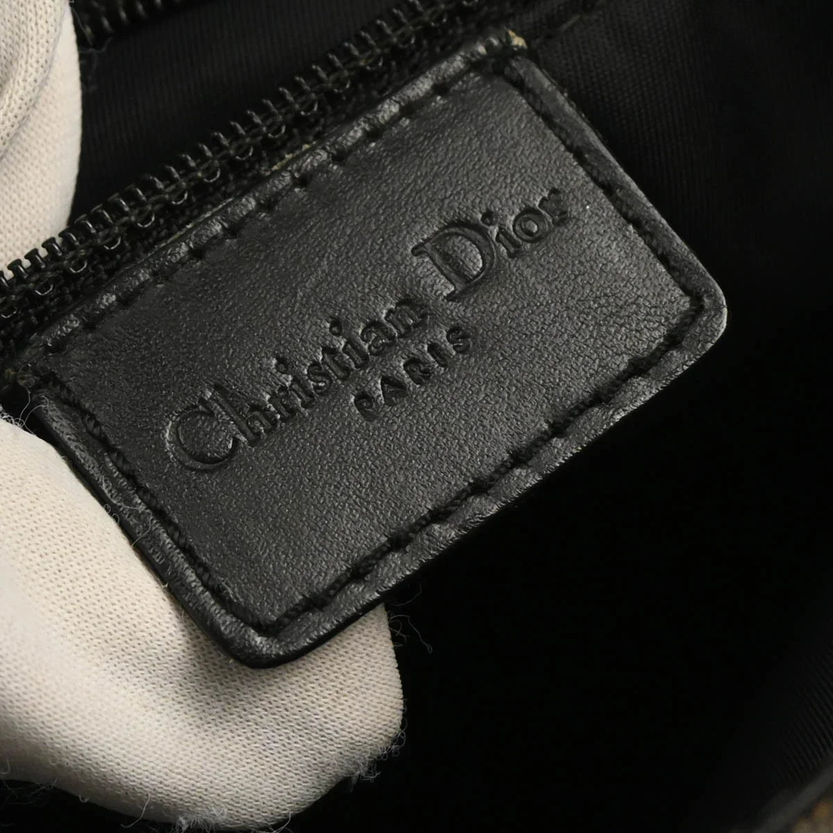 Christian Dior 2004 Black Trotter Street Chic Shoulder Bag