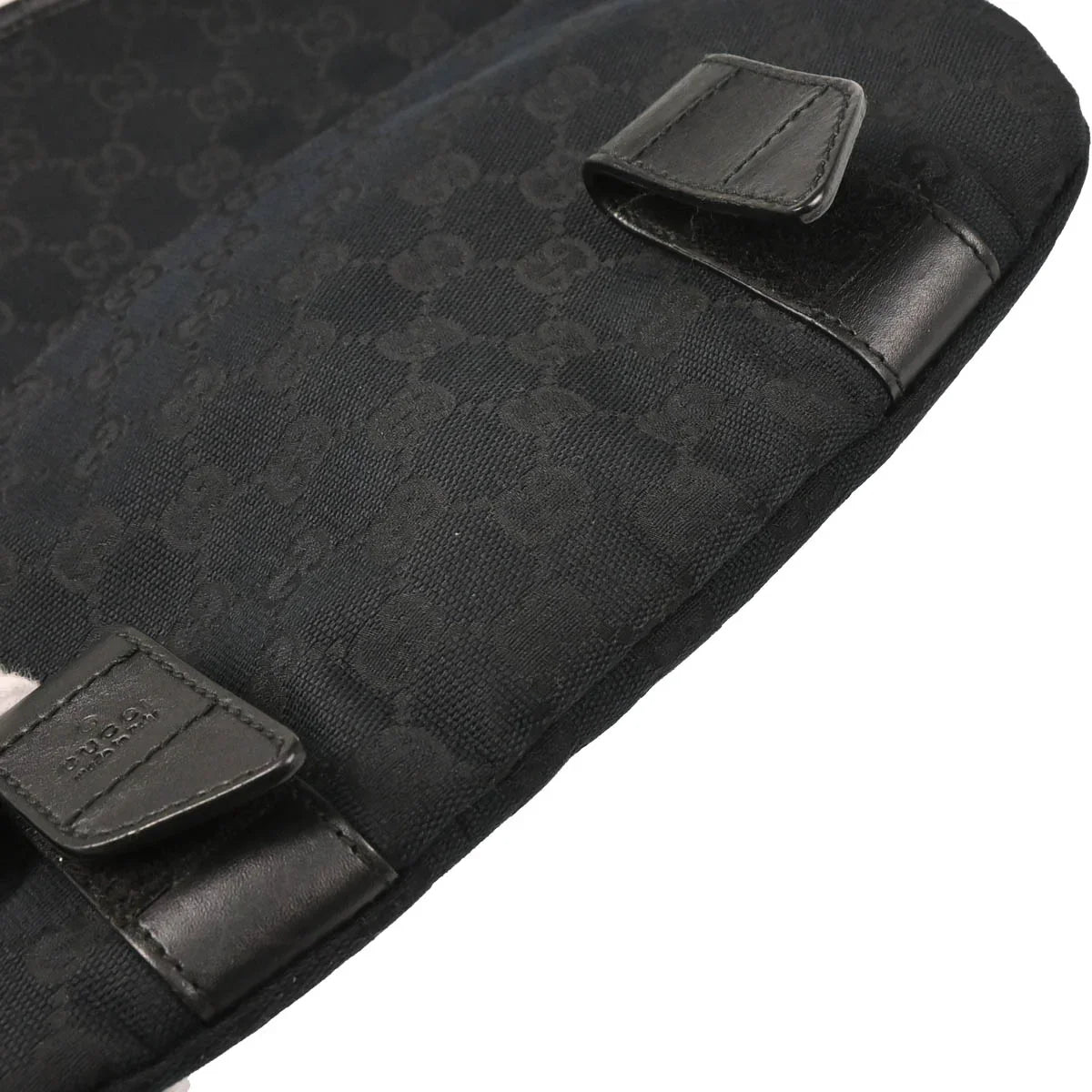 Gucci Black Canvas GG Waist Bum Bag