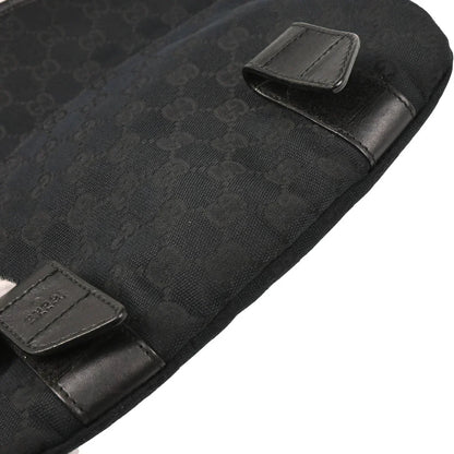 Gucci Black Canvas GG Waist Bum Bag