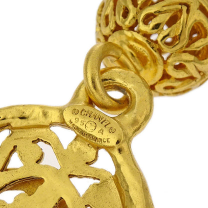Chanel Gold Key Holder Bag Charm Paisley Small Good 95A