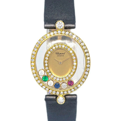 Chopard Happy Diamonds Ref.20/4297 Quartz Watch 18KYG Diamond