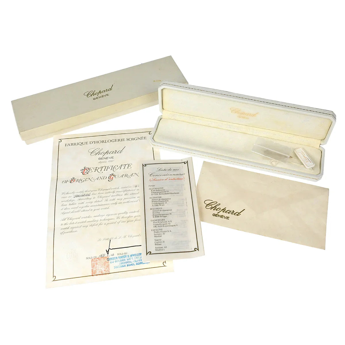 Chopard Happy Diamonds Ref.20/4297 Quartz Watch 18KYG Diamond