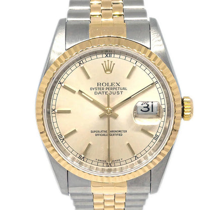 Rolex Oyster Perpetual Datejust Ref.16233 34mm Self-winding Watch 18KYG