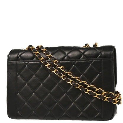 Chanel 1994-1996 Black Lambskin Shoulder Bag