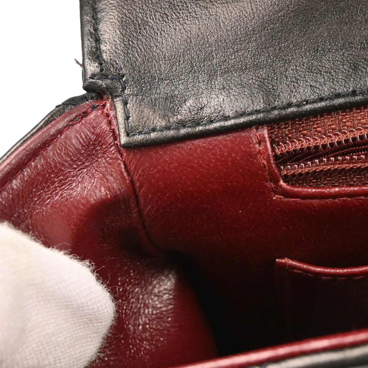 Chanel 1994-1996 Black Lambskin Shoulder Bag