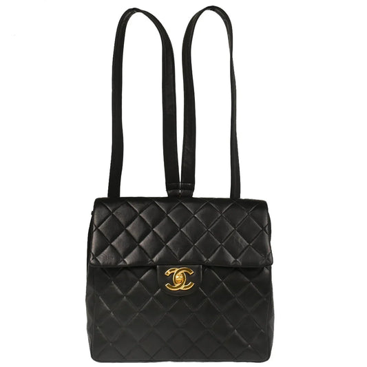 Chanel 1994-1996 Black Lambskin Backpack