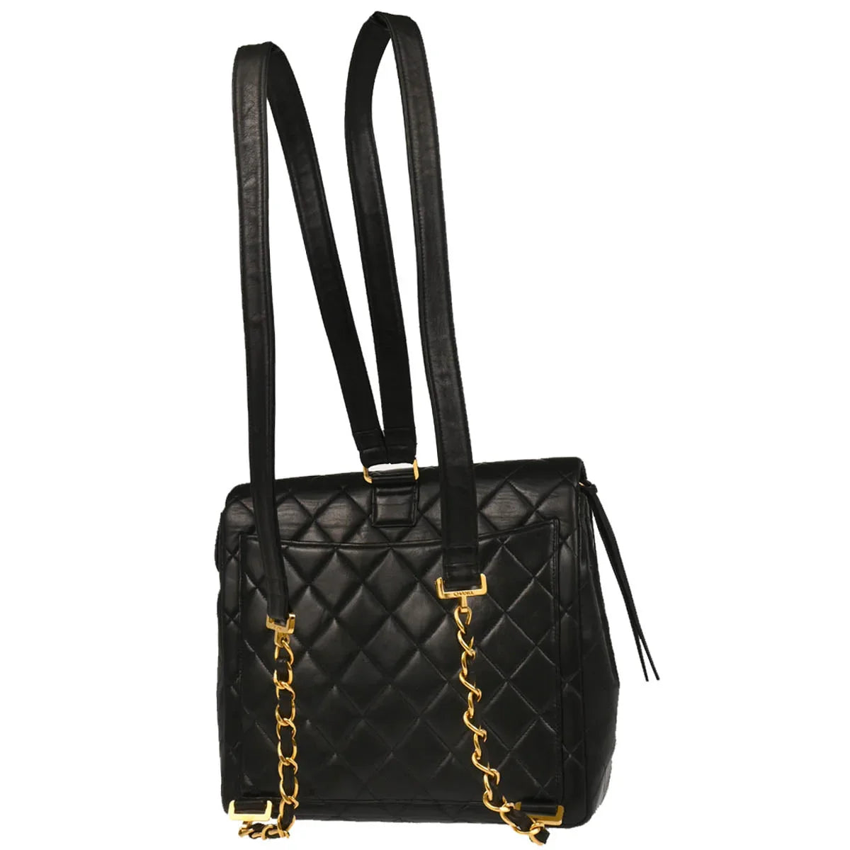 Chanel 1994-1996 Black Lambskin Backpack