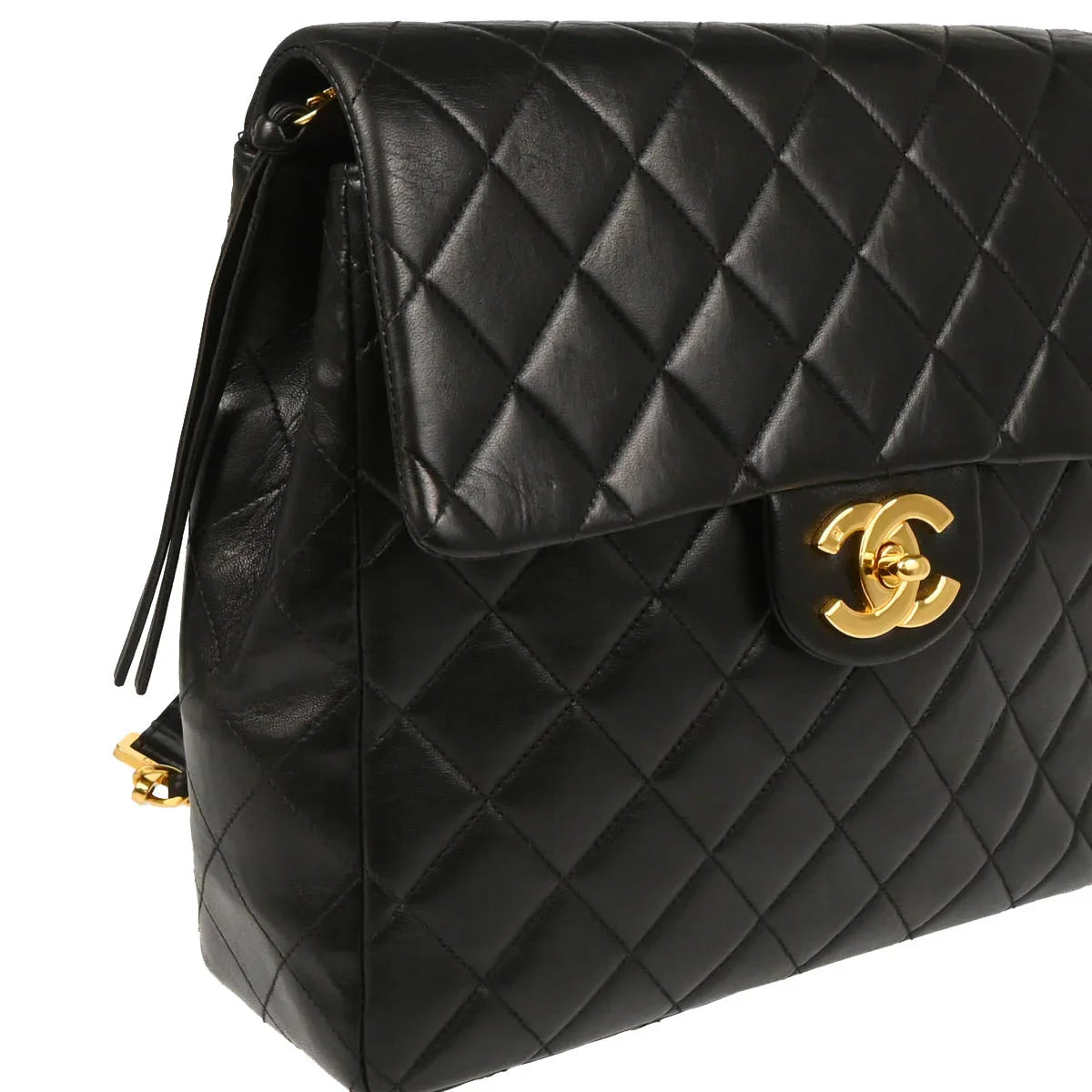 Chanel 1994-1996 Black Lambskin Backpack