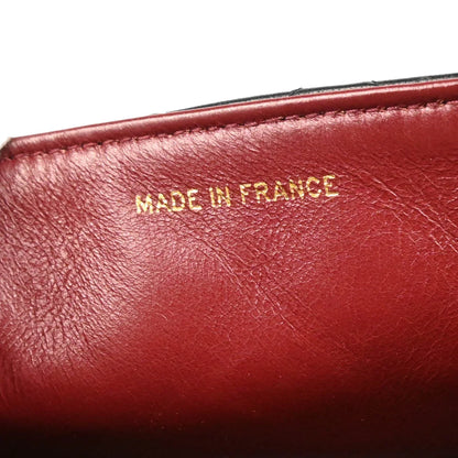 Chanel 1989-1991 Black Lambskin Turnlock Mini Full Flap Shoulder Bag