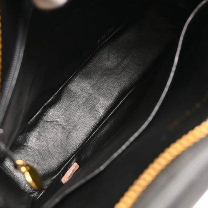 Chanel 1991-1994 Black Lambskin Camera Bag Small