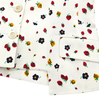 Valentino Garavani Setup Suit Jacket Skirt White #37