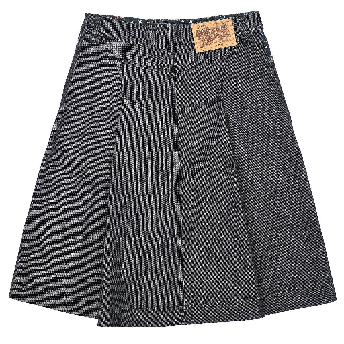Louis Vuitton 2009 Denim Skirt Gray #34