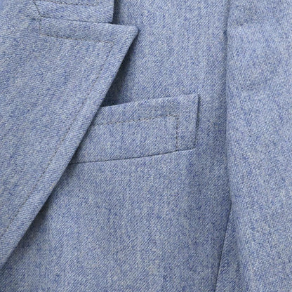 Yves Saint Laurent Double Breasted Jacket Light Blue #38