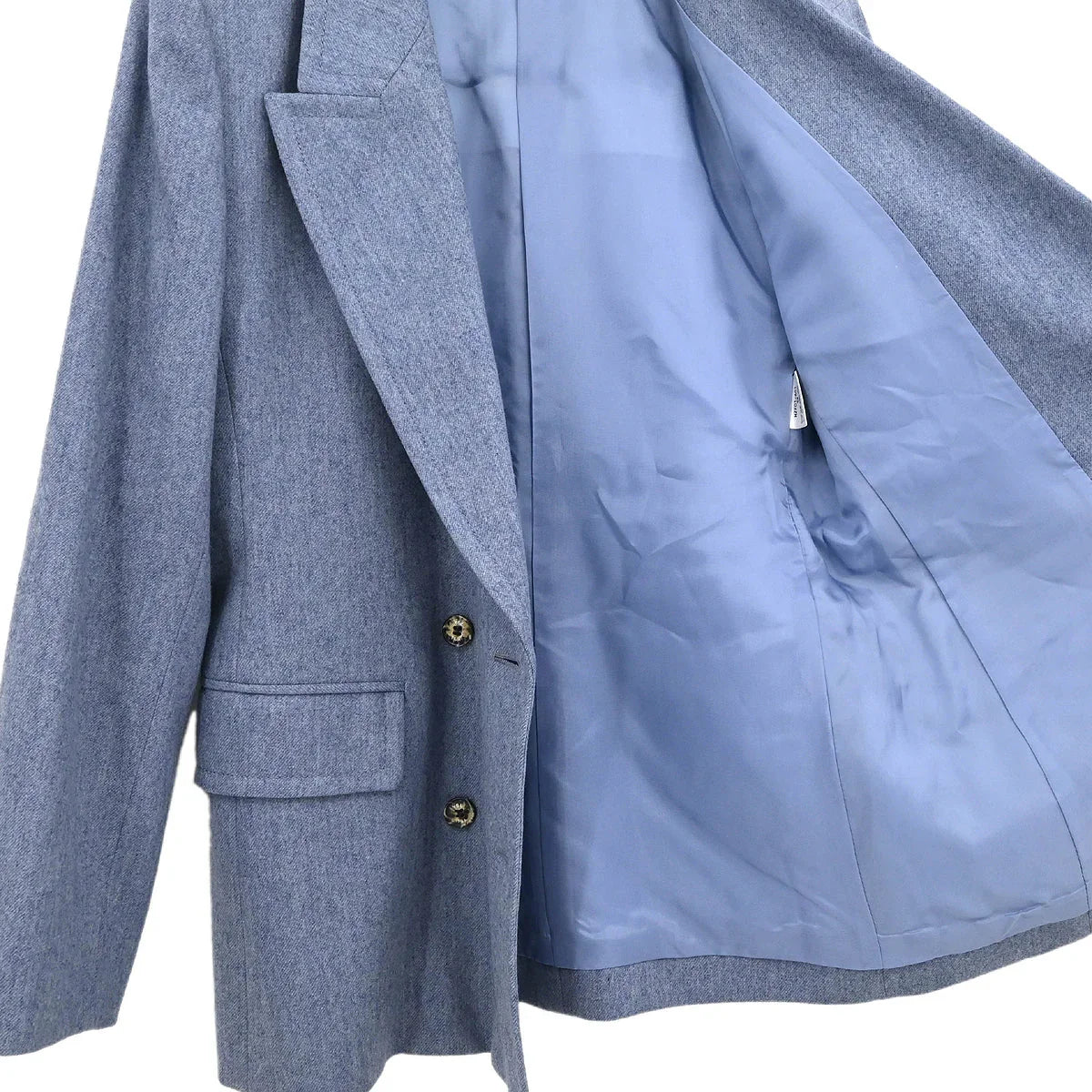 Yves Saint Laurent Double Breasted Jacket Light Blue #38