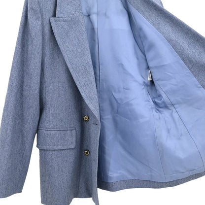 Yves Saint Laurent Double Breasted Jacket Light Blue #38