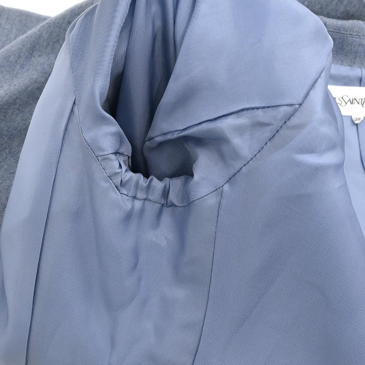 Yves Saint Laurent Double Breasted Jacket Light Blue #38