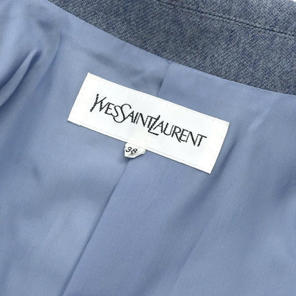Yves Saint Laurent Double Breasted Jacket Light Blue #38