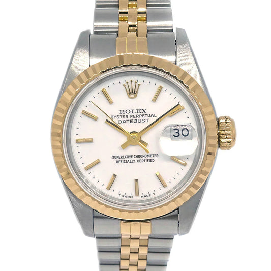 Rolex Oyster Perpetual Datejust 26mm Ref.69173 Watch 18KYG SS
