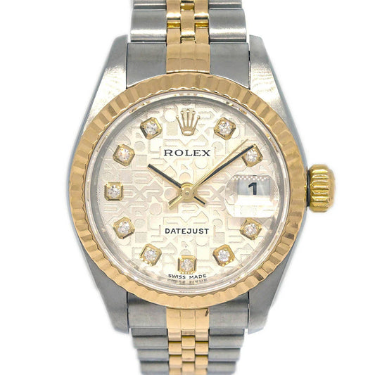 Rolex Oyster Perpetual Datejust 26mm Ref.79173 Watch 18KYG SS Diamond