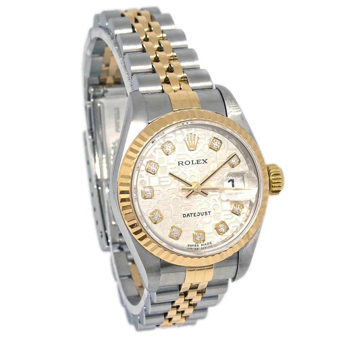 Rolex Oyster Perpetual Datejust 26mm Ref.79173 Watch 18KYG SS Diamond