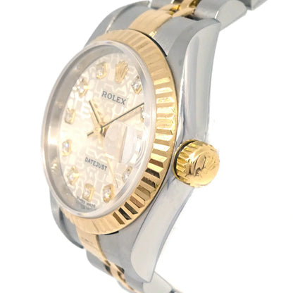 Rolex Oyster Perpetual Datejust 26mm Ref.79173 Watch 18KYG SS Diamond