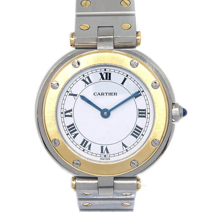 Cartier Santos Ronde SM Ref.84038288 Quartz Watch 18KYG SS