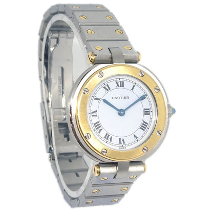 Cartier Santos Ronde SM Ref.84038288 Quartz Watch 18KYG SS