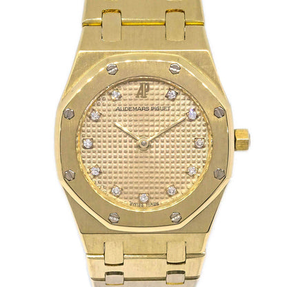 Audemars Piguet Royal Oak Quartz Watch 18KYG Diamond