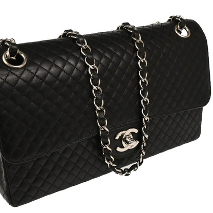 Chanel 1996-1997 Black Lambskin Shoulder Bag