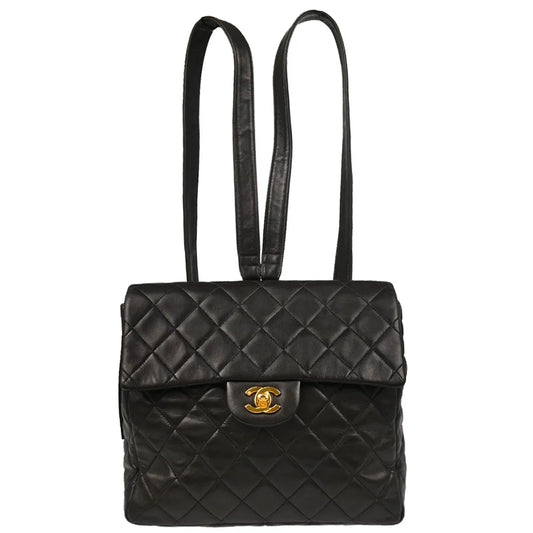 Chanel 1994-1996 Black Lambskin Backpack