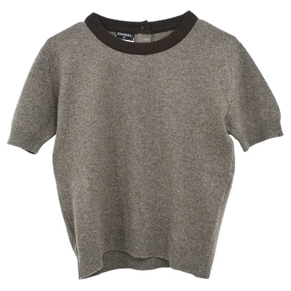 Chanel 1996 Ensemble Cardigan Top Brown #38