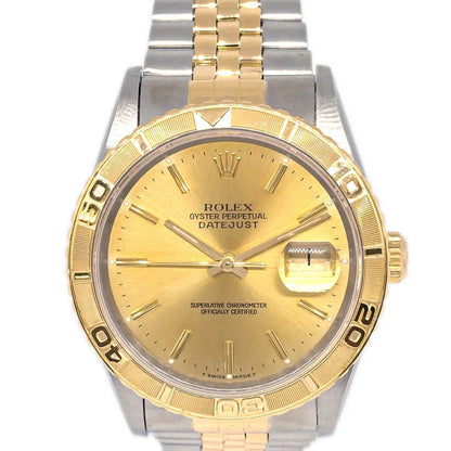 Rolex Oyster Perpetual Datejust Thunderbird Ref.16263 36mm Watch 18KYG SS