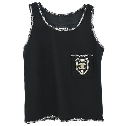 Chanel 2005 Sleeveless Tank Top Black #34