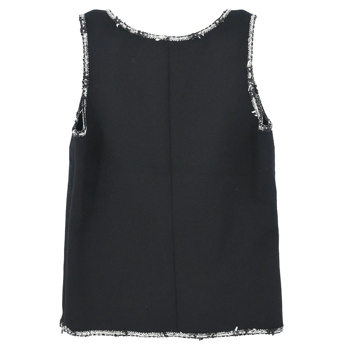 Chanel 2005 Sleeveless Tank Top Black #34