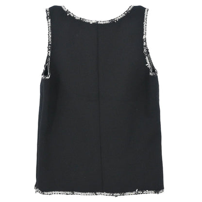 Chanel 2005 Sleeveless Tank Top Black #34