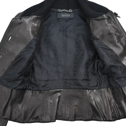 Gucci Single Breasted Jacket Black