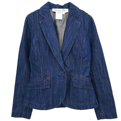 Christian Dior 2007 Single Breasted Denim Jacket Indigo #42