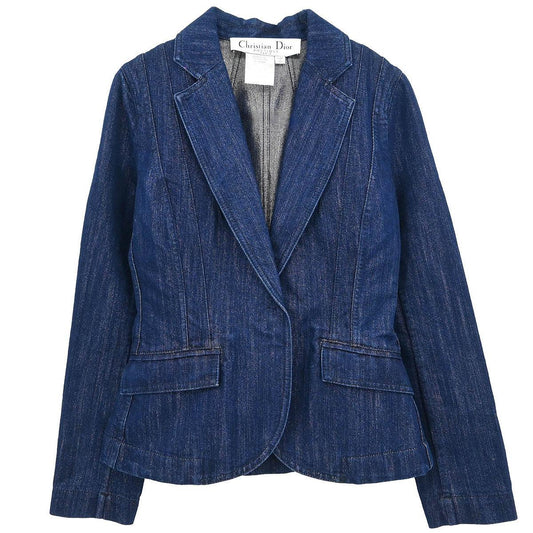 Christian Dior 2007 Single Breasted Denim Jacket Indigo #42