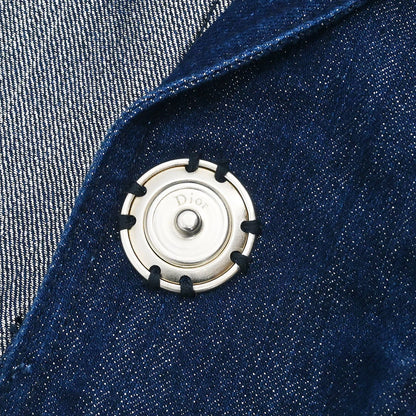 Christian Dior 2007 Single Breasted Denim Jacket Indigo #42