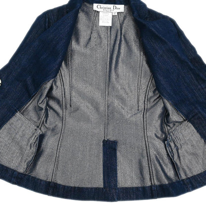 Christian Dior 2007 Single Breasted Denim Jacket Indigo #42